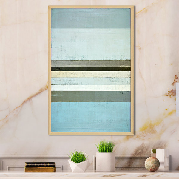 Highland Dunes " Blue Meets Grey Modern Art " Wayfair